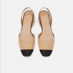 Zara Flat Slingback Shoes
